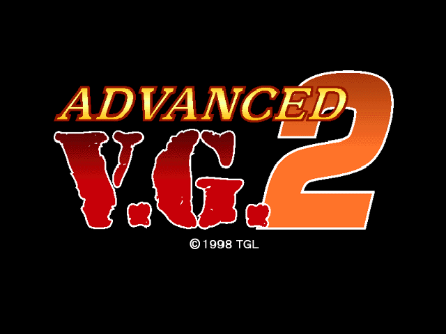 Advanced V.G title screen for Playstation